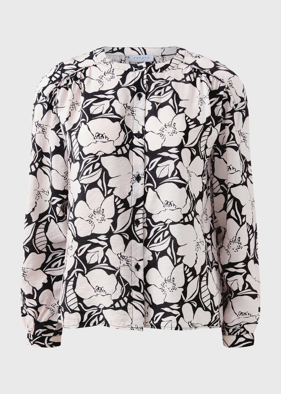 White Floral Button Shirt