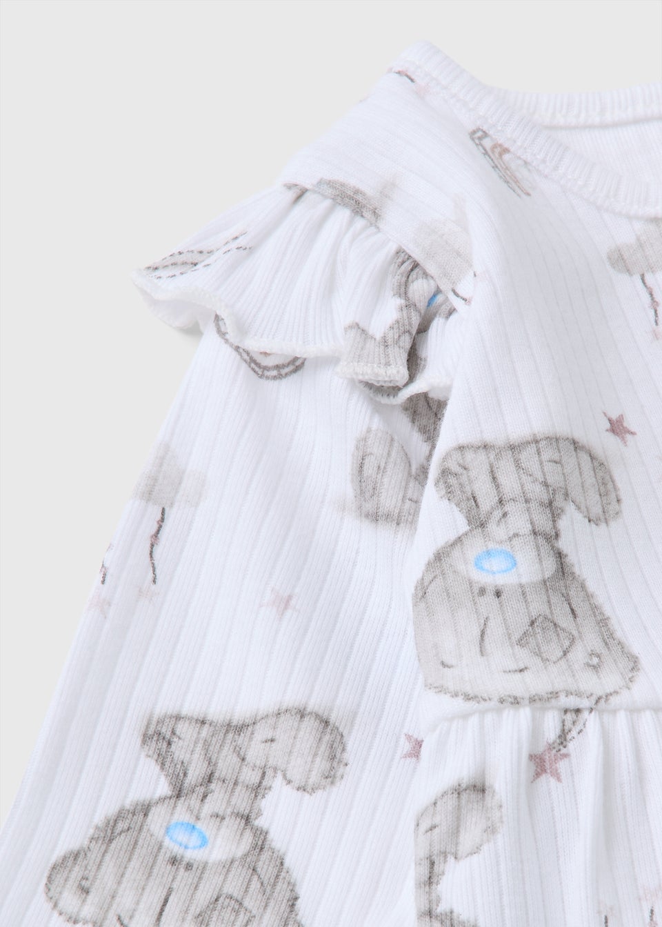 Tiny Tatty Teddy Baby White Dress & Tights Set (Newborn-12mths)