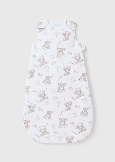 Tiny Tatty Teddy Baby White Sleeping Bag (Newborn-23mths)