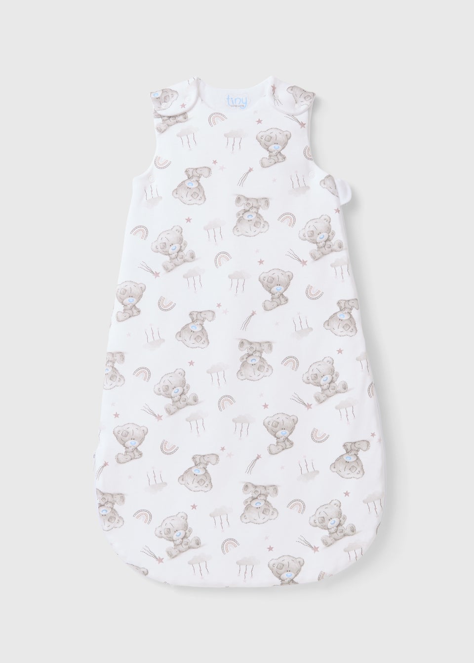 Tiny Tatty Teddy Baby White Sleeping Bag (Newborn-23mths)