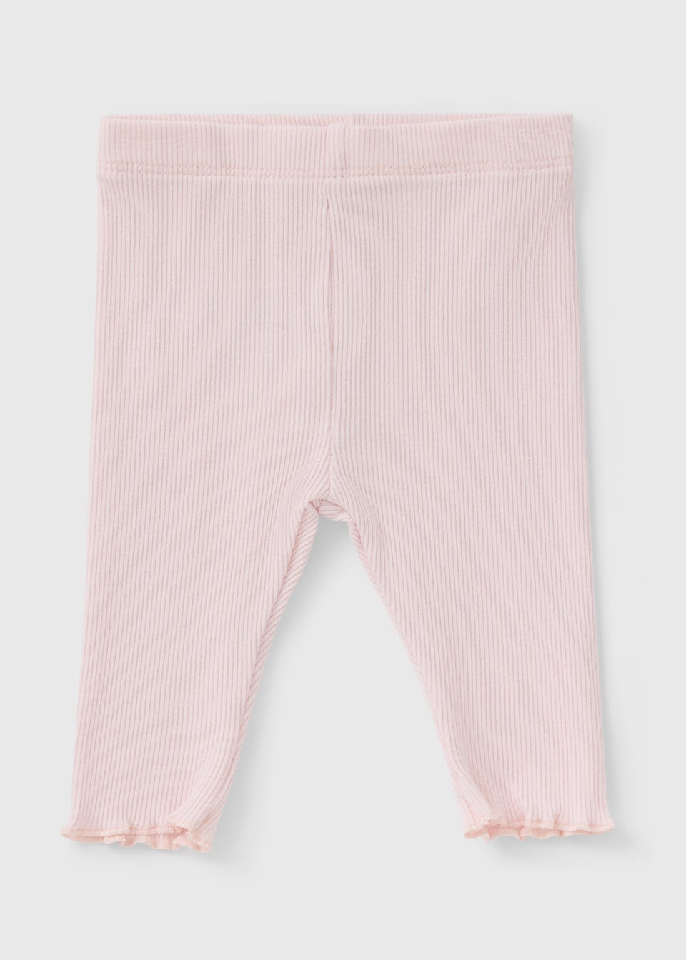 Baby Light Pink Ribbed Leggings (Newborn-23mths)