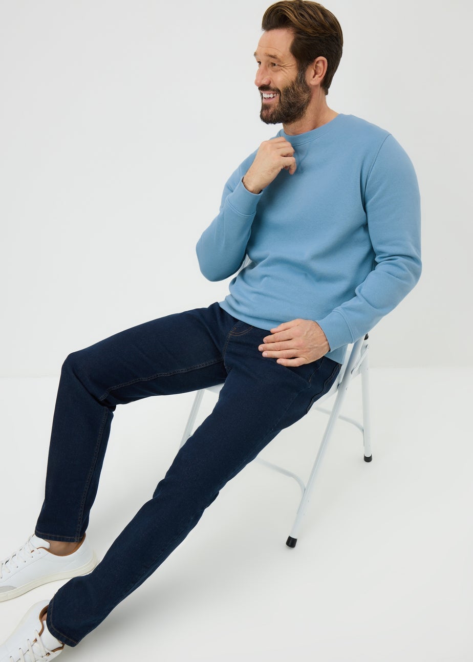 Light Blue Crew Neck Sweatshirt