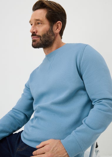 Light Blue Crew Neck Sweatshirt