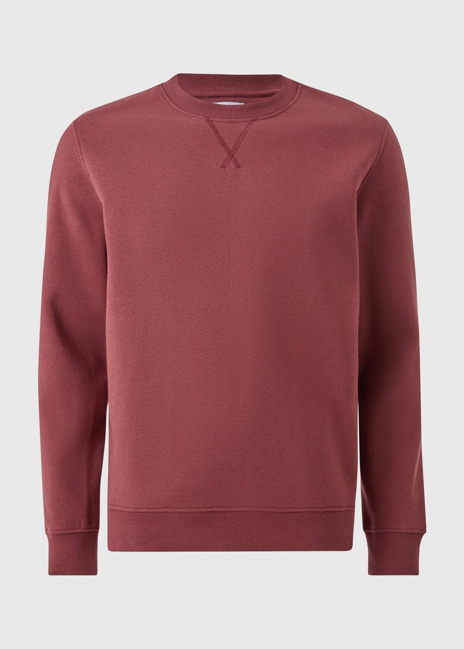 Burgundy Crew Neck Sweatshirt