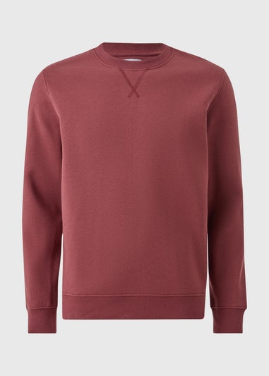 Burgundy Crew Neck Sweatshirt