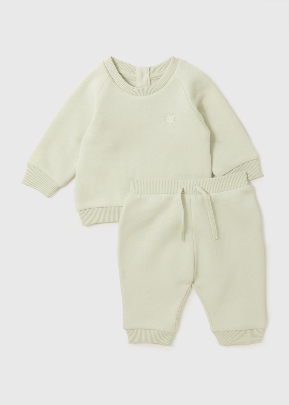 Baby Sage Green Sweatshirt & Jogging Bottom Set (Newborn-23mths)