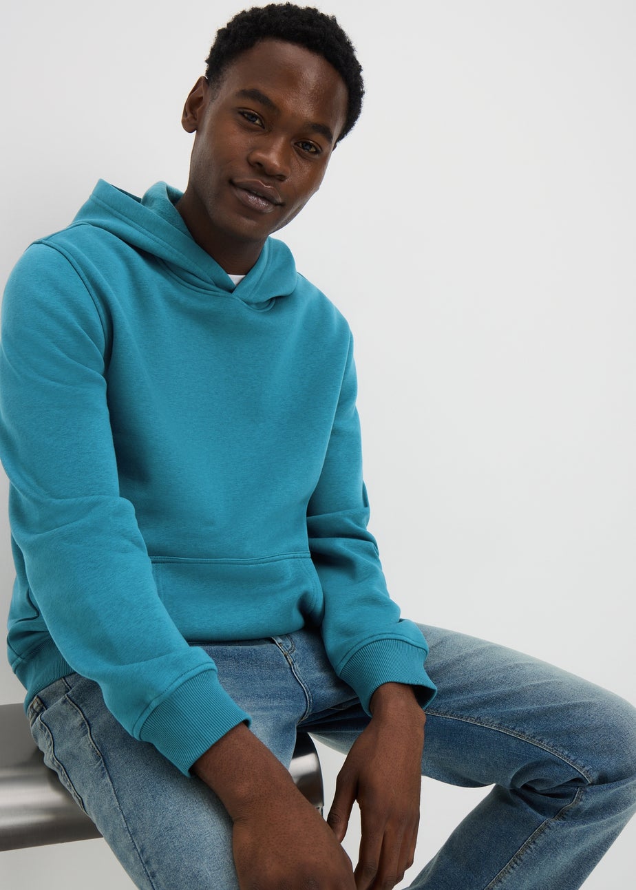 Teal Pull On Hoodie