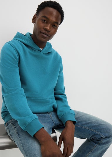 Teal Pull On Hoodie