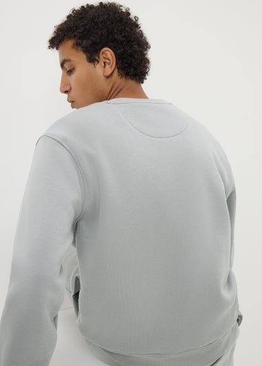 Grey Relaxed Co Ord Sweatshirt