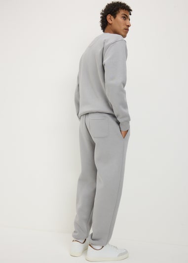 Light Grey Relaxed Fit Jogging Bottoms