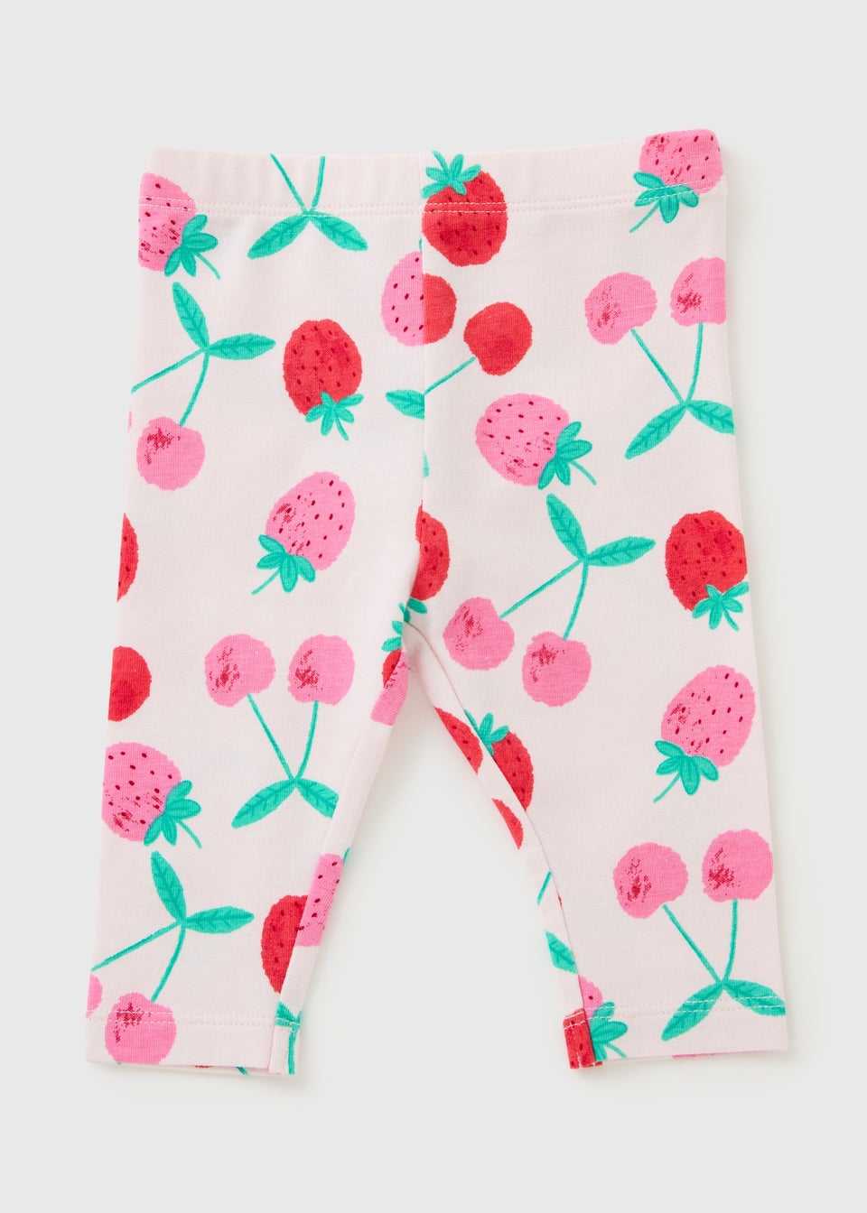 Girls Pink Fruit Leggings (Newborn-23mths)