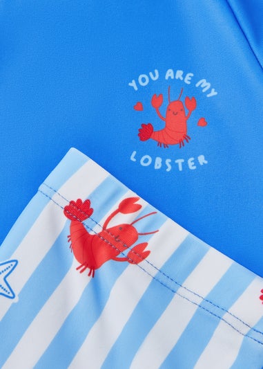 Baby Blue Lobster Surf Suit Set (Newborn-23mths)