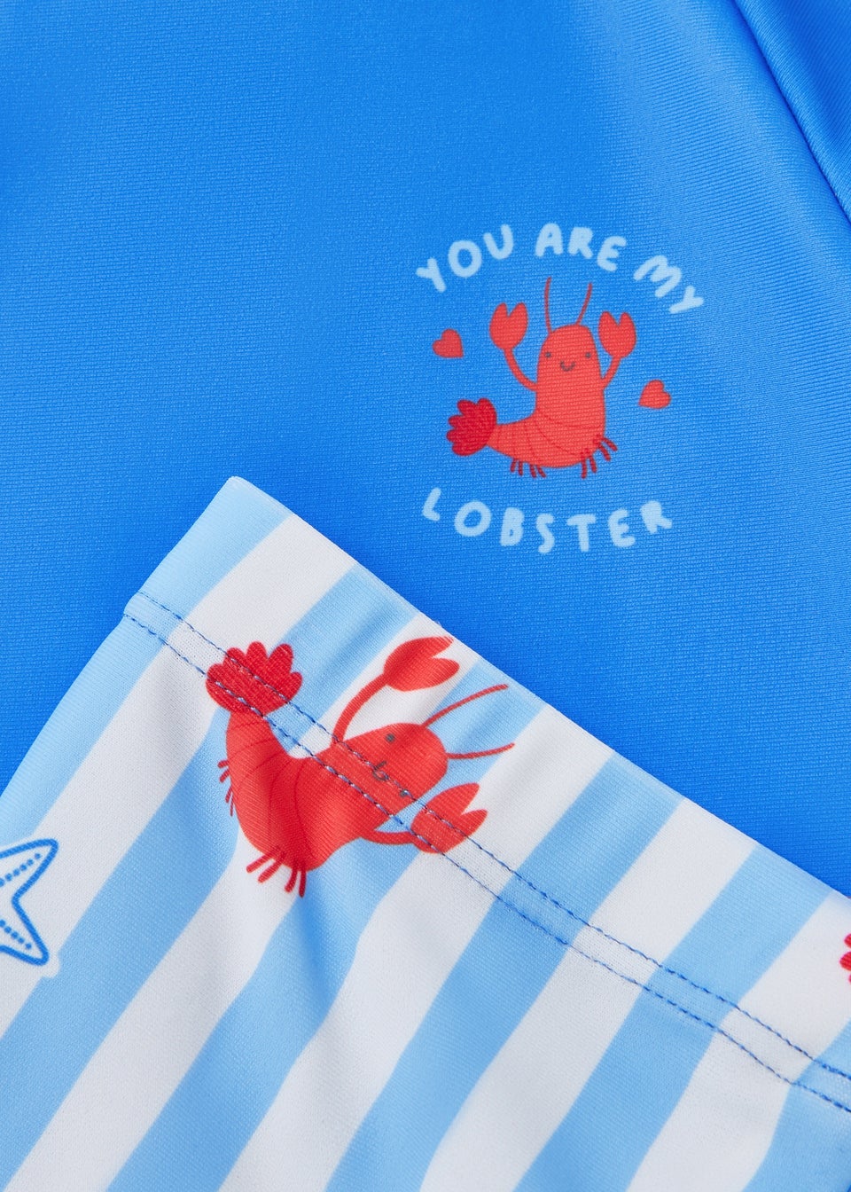 Baby Blue Lobster Surf Suit Set (Newborn-23mths)