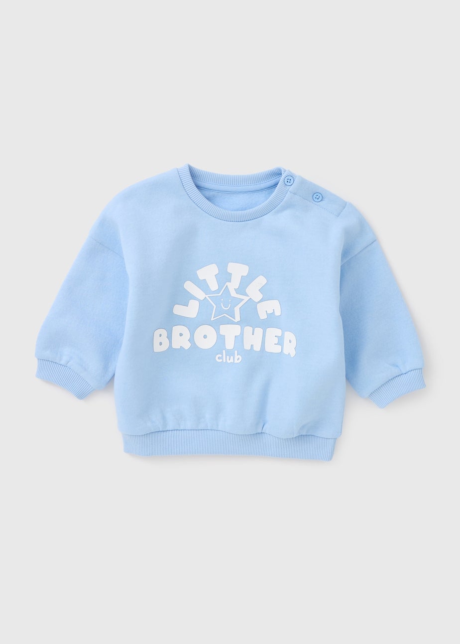 Baby Blue Little Brother Sweatshirt (Newborn-23mths)