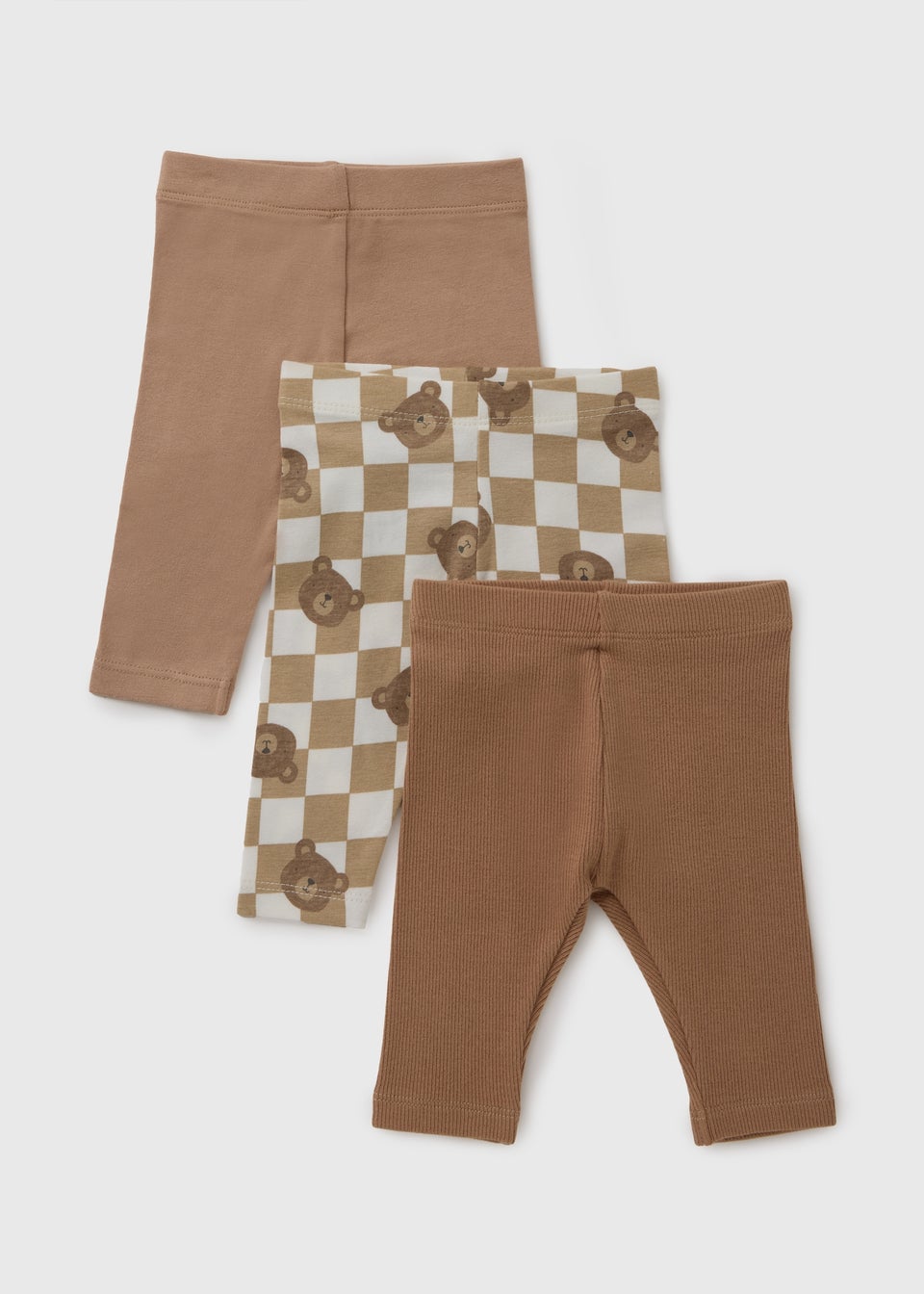 3 Pack Baby Brown Bear Leggings (Newborn-23mths)