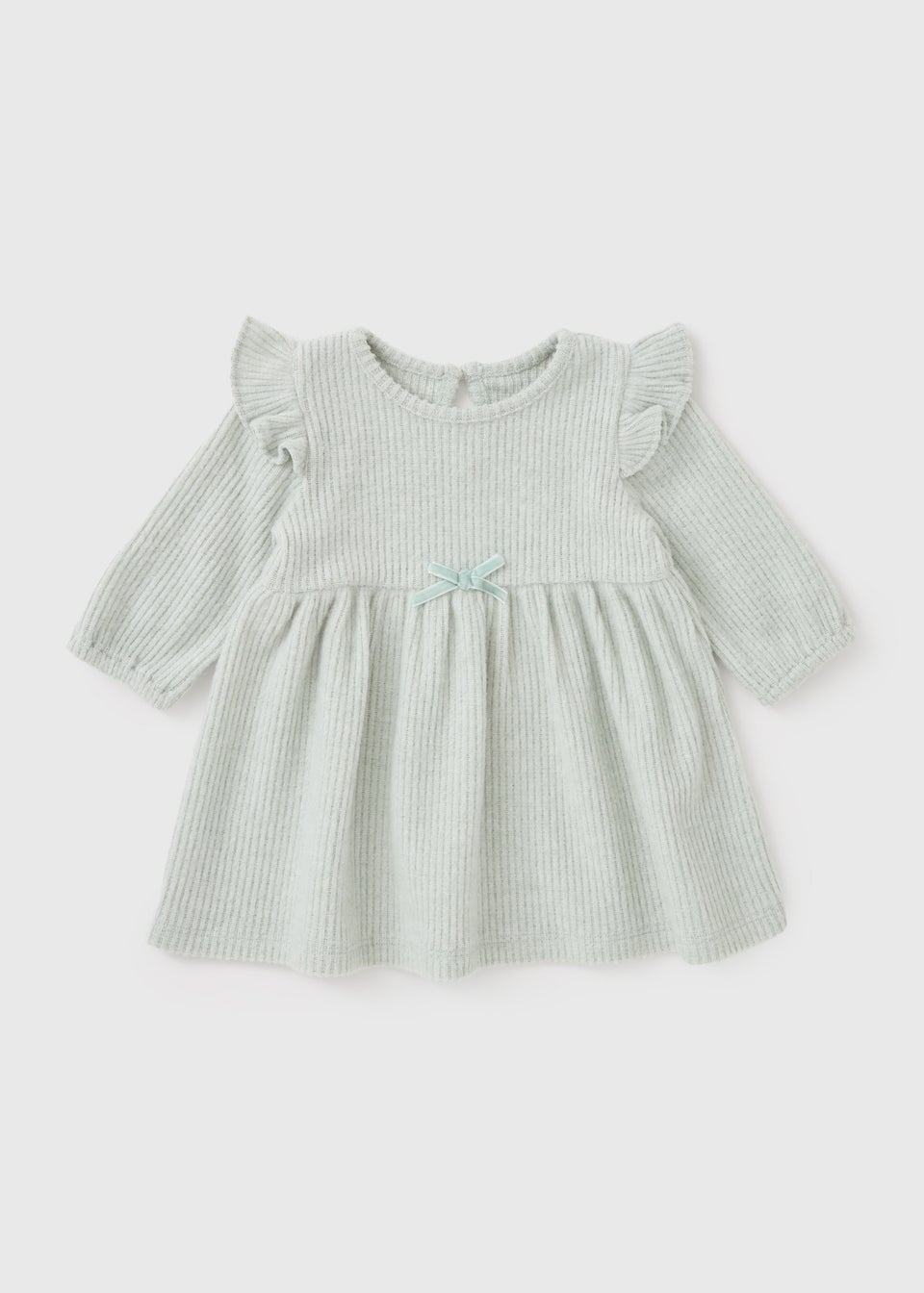 Baby Sage Ribbed Dress (Newborn-23mths)