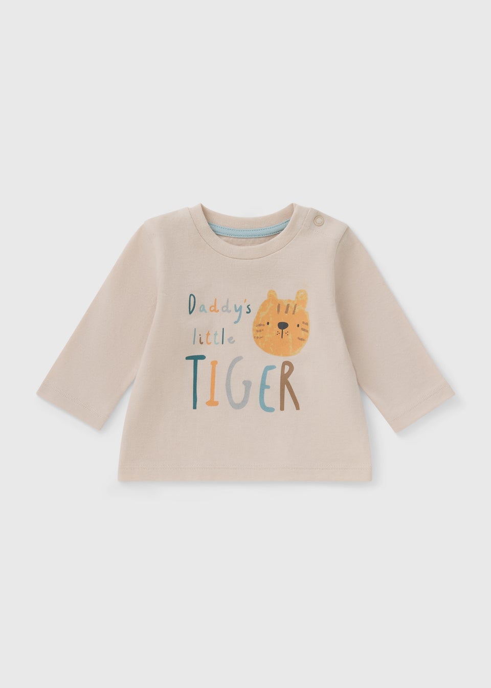 Boys Beige Daddy's Little Tiger Top (Newbron-23mths)