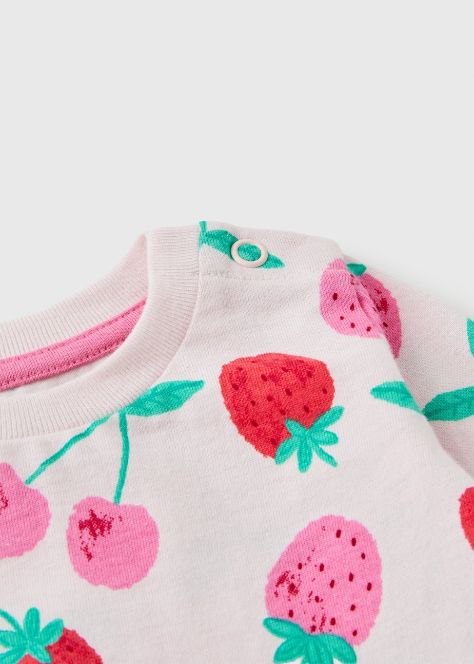 Baby Pink Fruit Sweatshirt (Newborn-23mths)