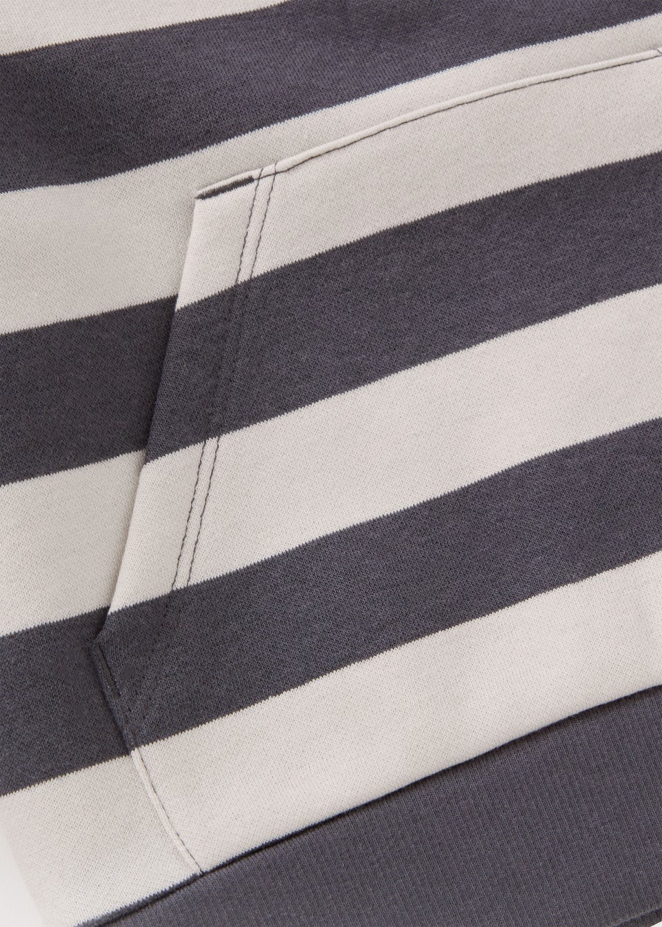 Boys Grey Stripe Rugby Shirt (1-7yrs)