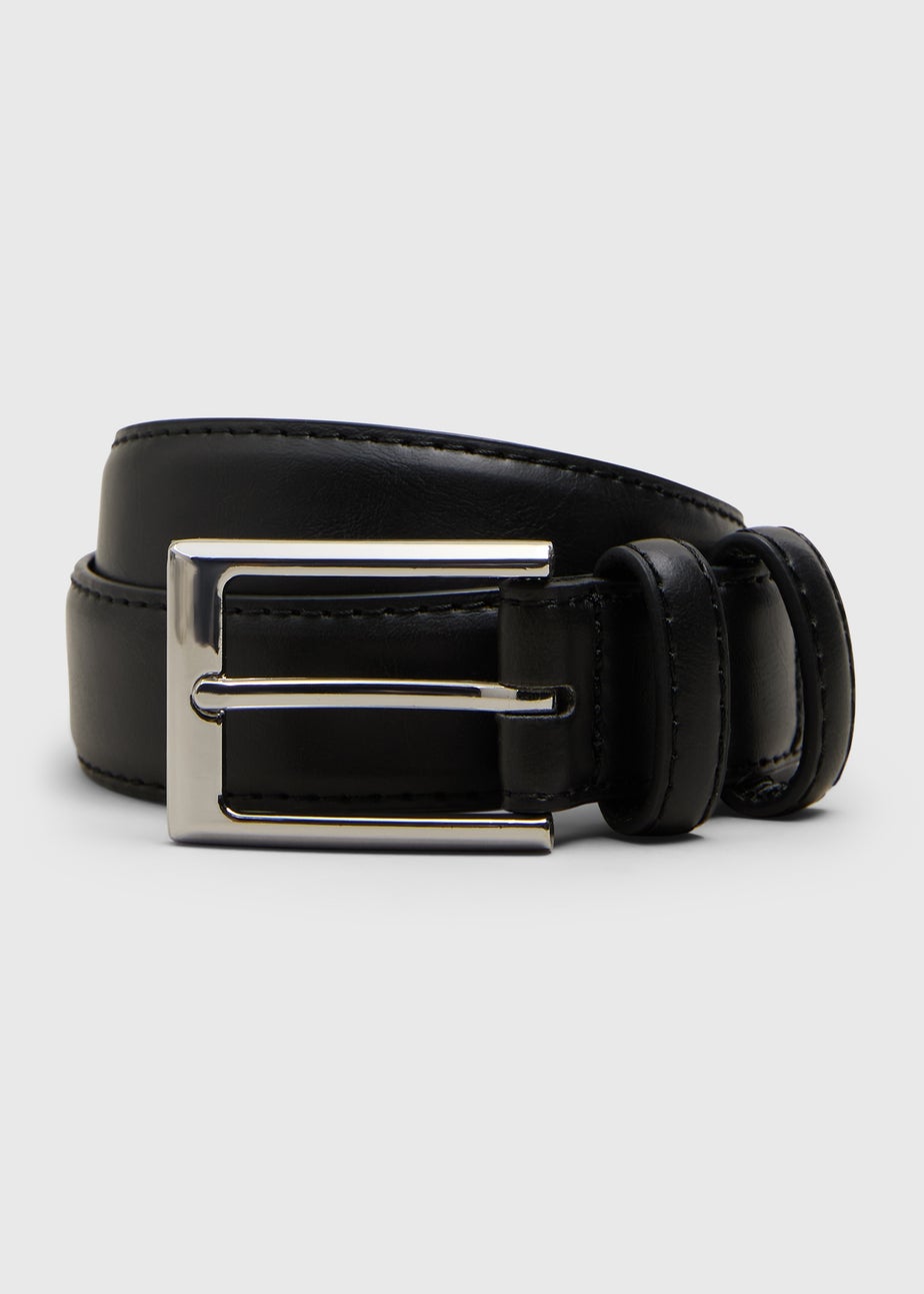 Boys Black Faux Leather Belt (3-13yrs)