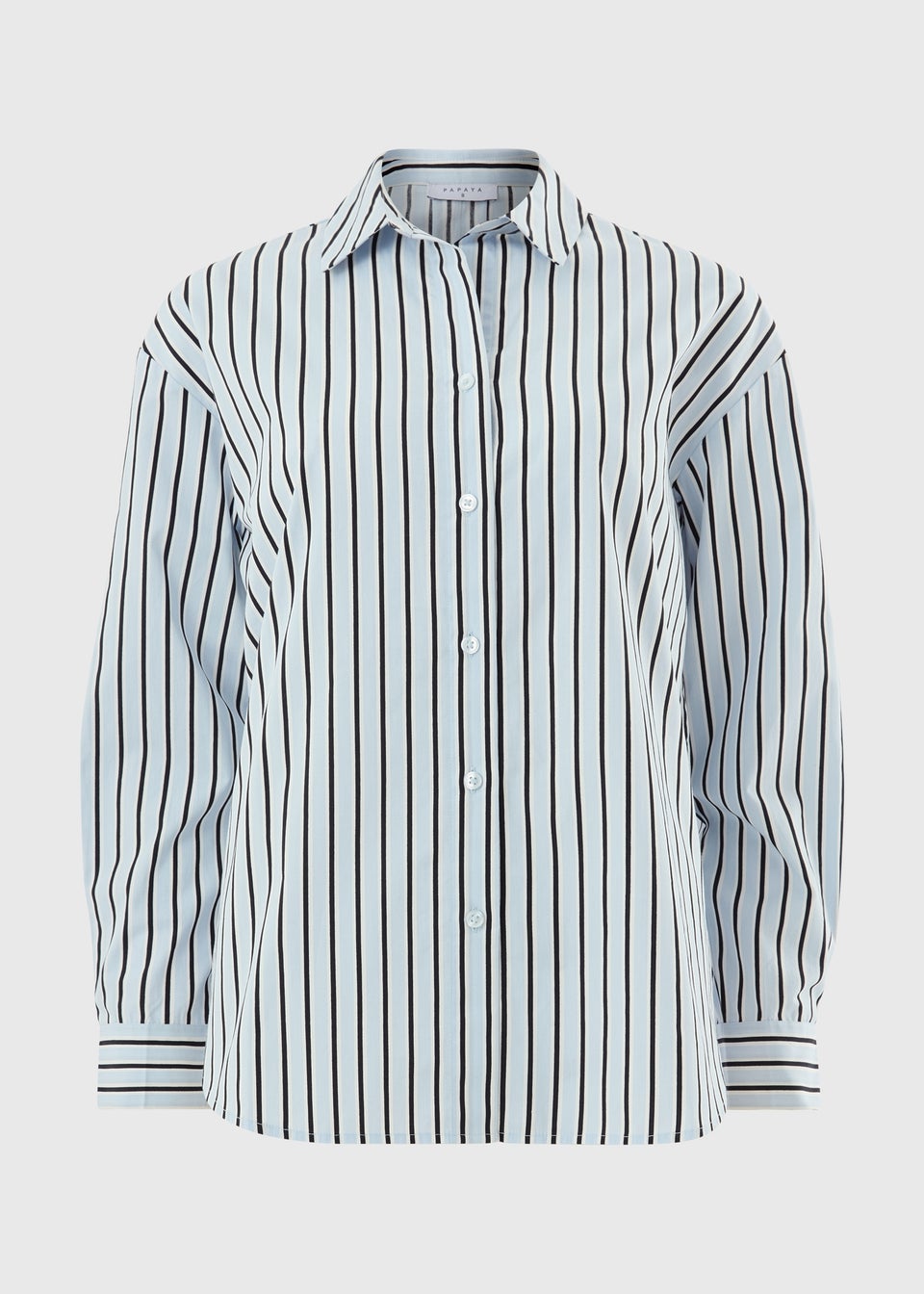 Black & White Stripe Poplin Shirt