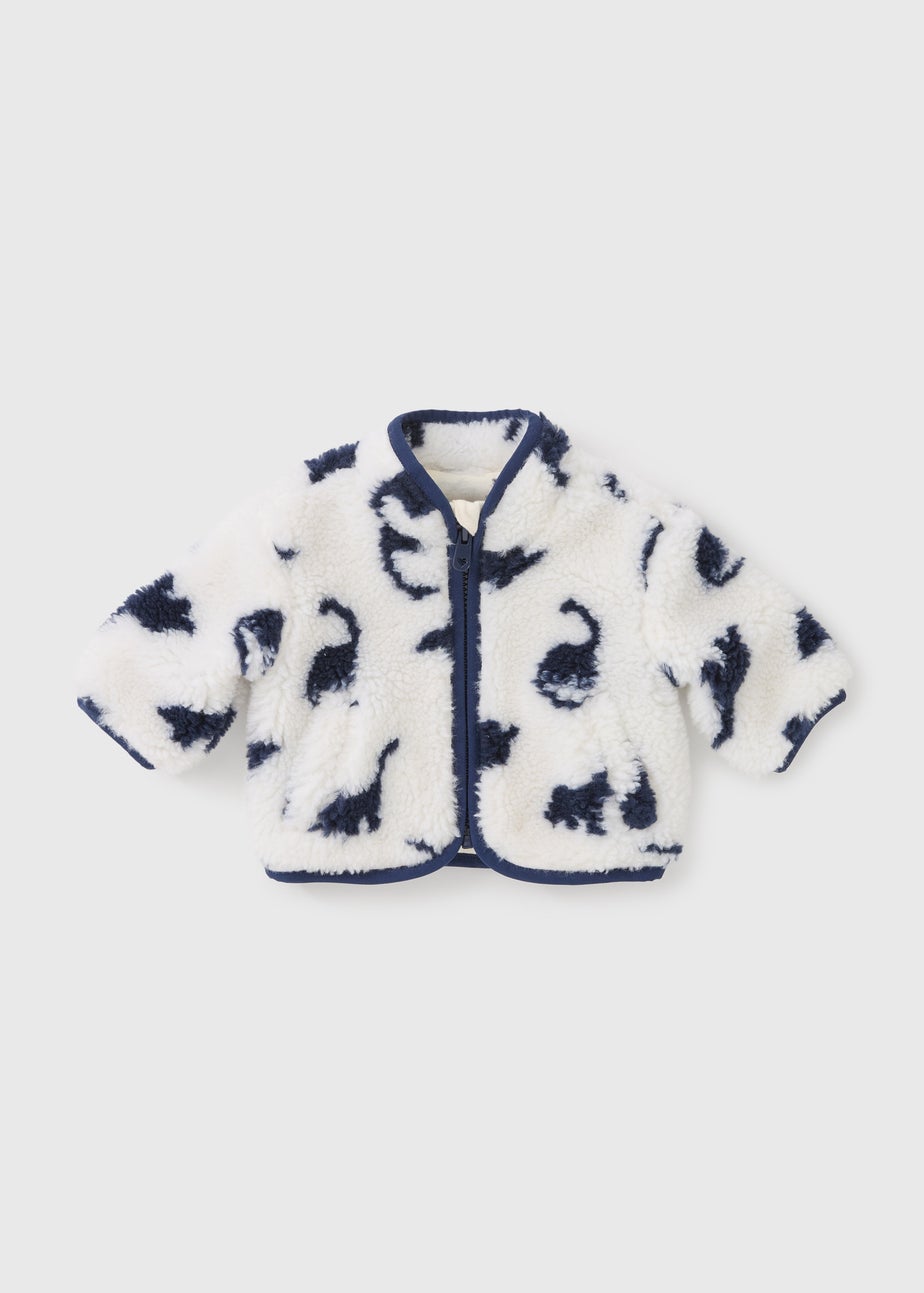 Baby Cream Dino Borg Jacket (Newborn-23mths)