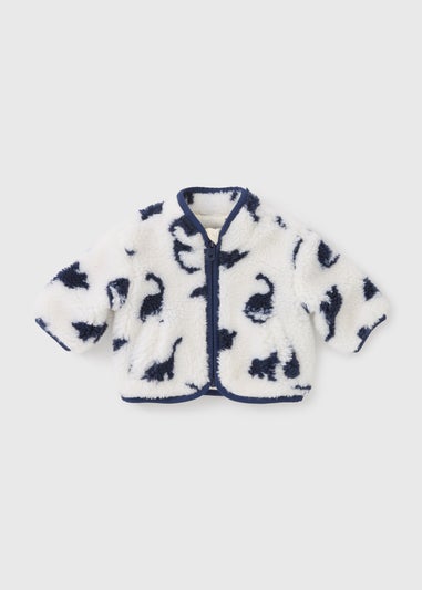 Baby Cream Dino Borg Jacket (Newborn-23mths)