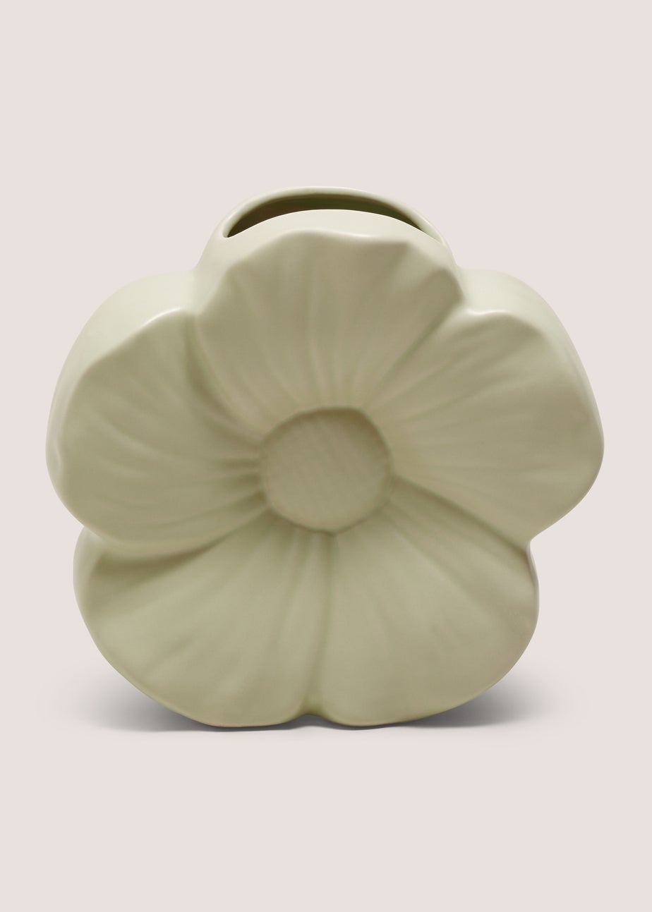 Green Daisy Shape Vase