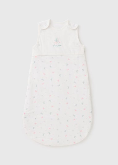 Girls White Mouse Fairy Sleeping Bag (Newborn-18mths)