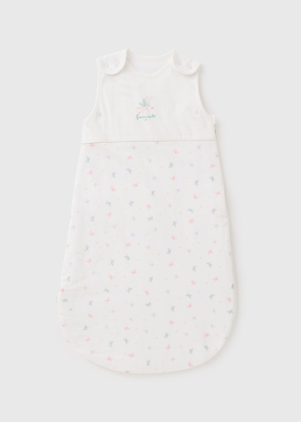 Girls White Mouse Fairy Sleeping Bag (Newborn-18mths)