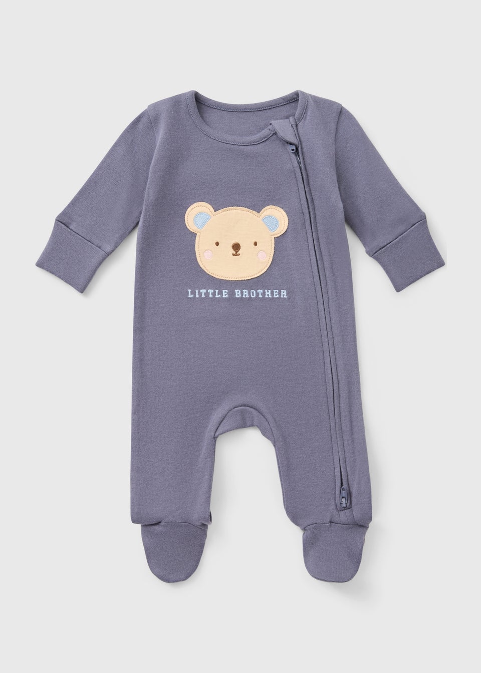 Baby Navy Bear Brother Sleepsuit (Newborn-18mths)