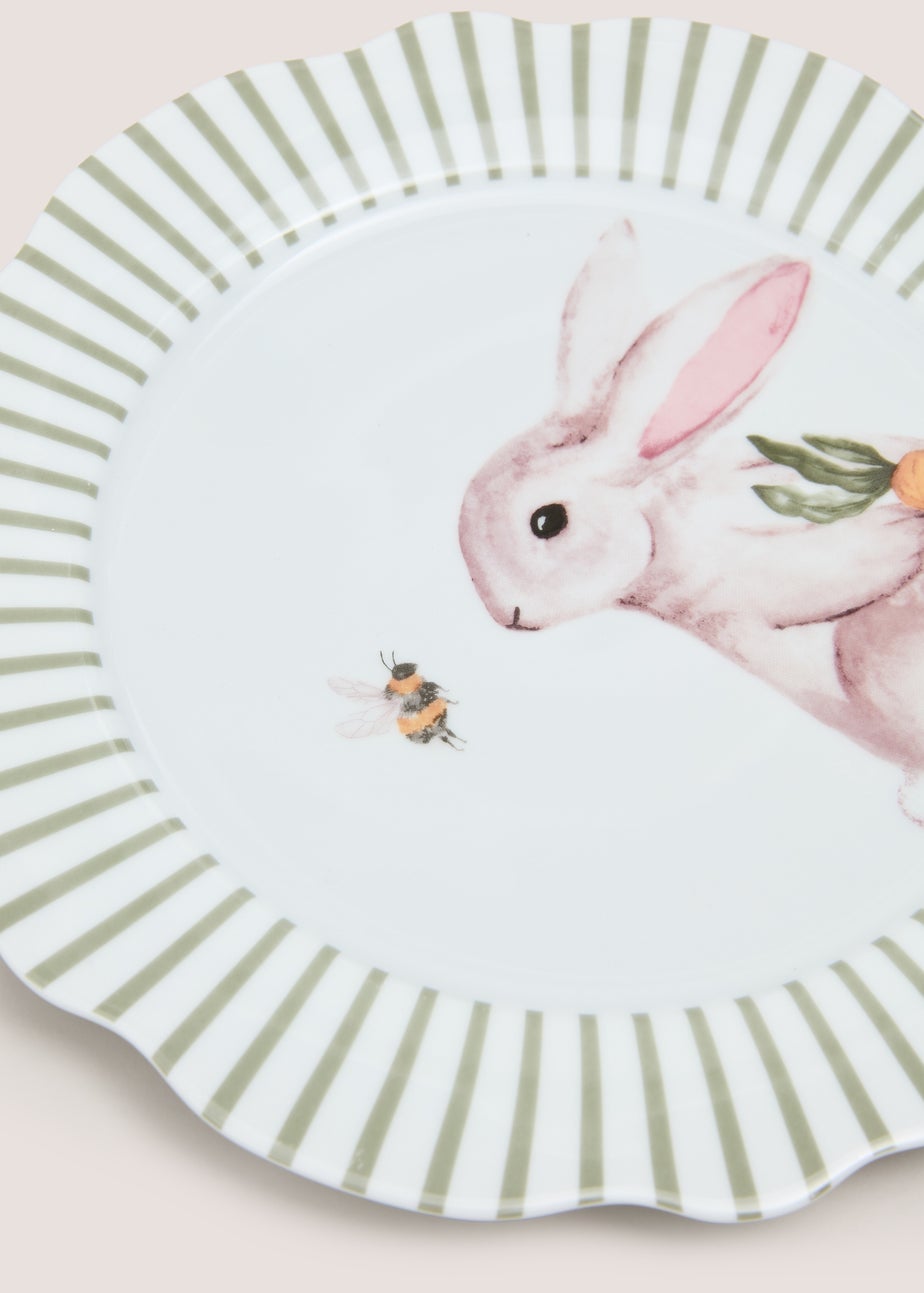 Rabbit Scalloped Dinner Plate