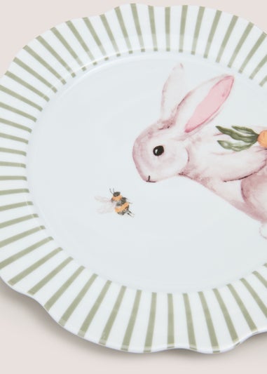 Rabbit Scalloped Dinner Plate