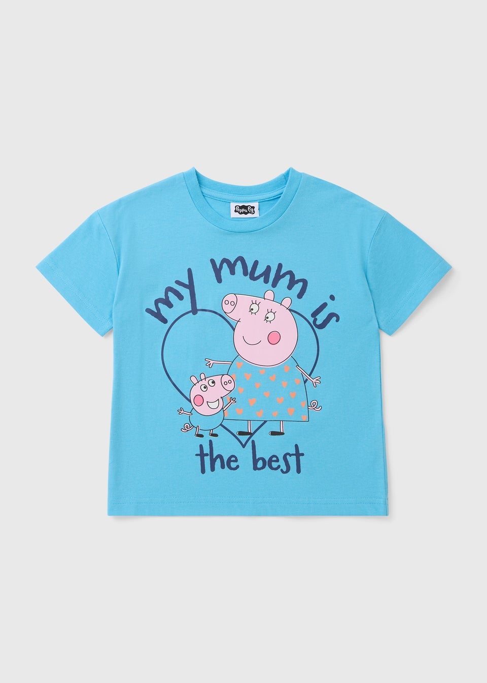Peppa Pig Boys Blue Best Mum T-Shirt (1-5yrs)