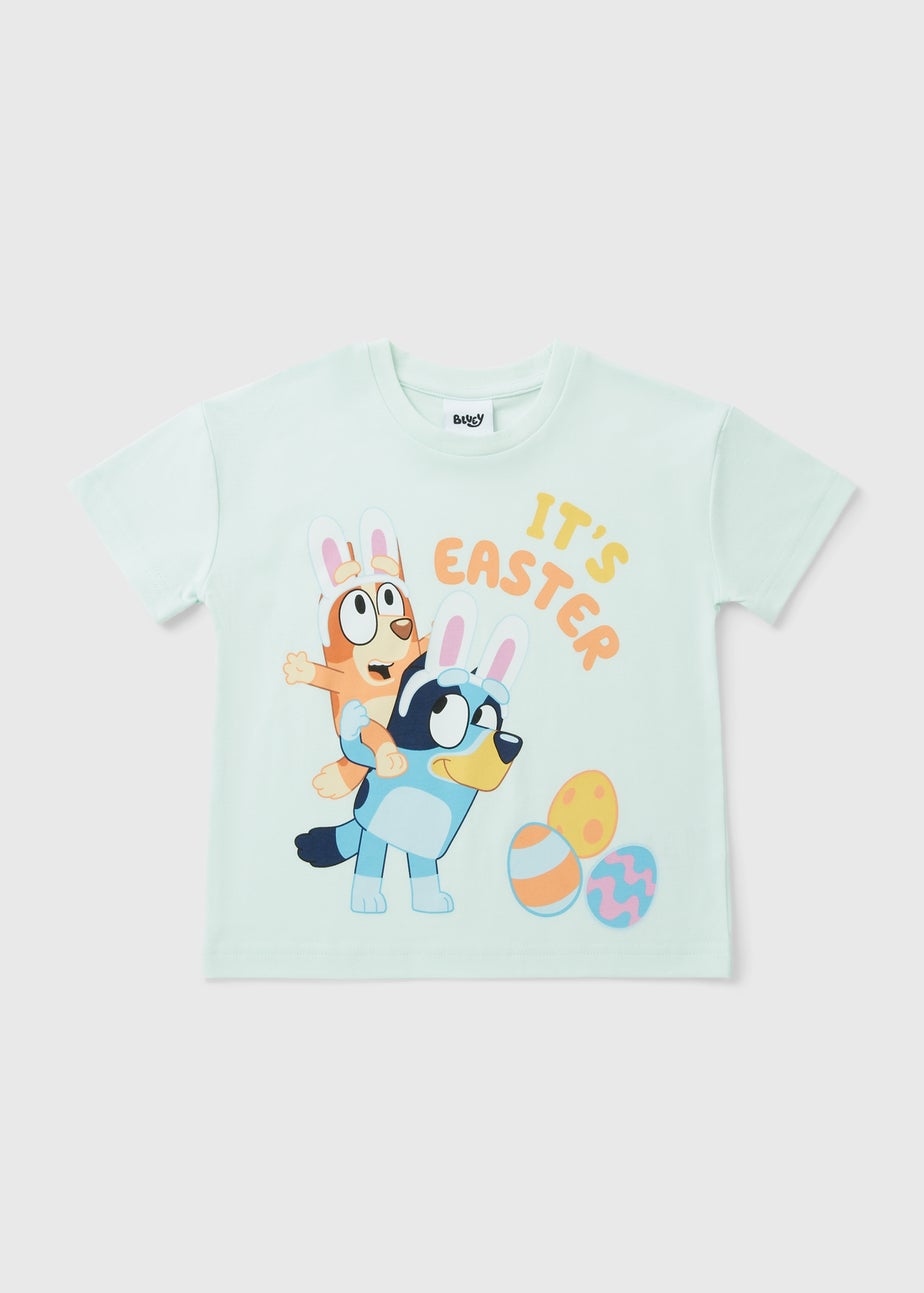 Bluey Boys Green Easter T-Shirt (1-7yrs)