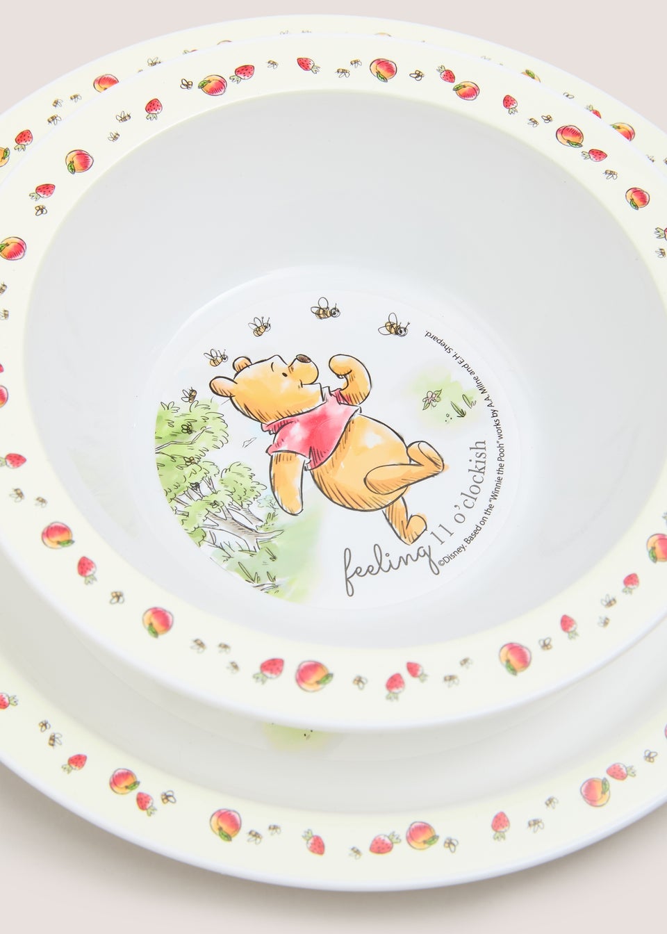 3 Piece Winnie The Pooh Kids Dinner Set