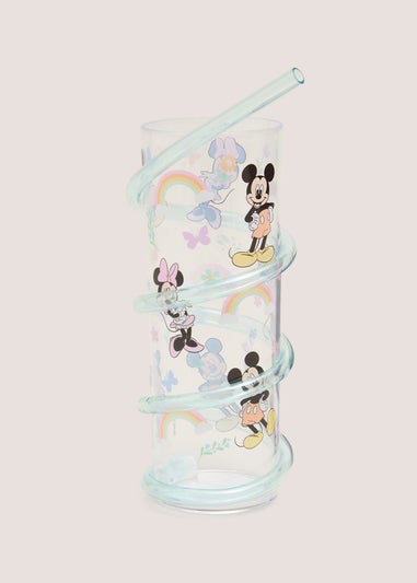 Disney Blue Mickey & Minnie Twisty Straw Tumbler