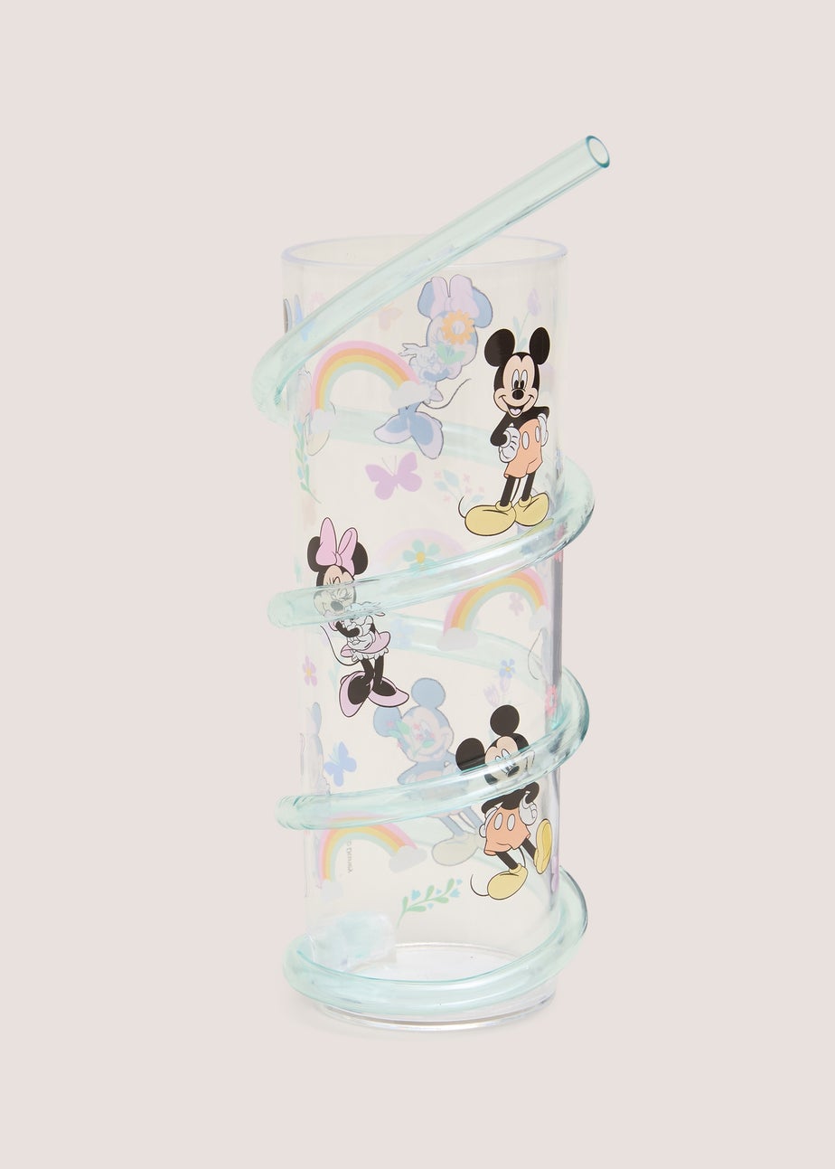 Disney Blue Mickey & Minnie Twisty Straw Tumbler