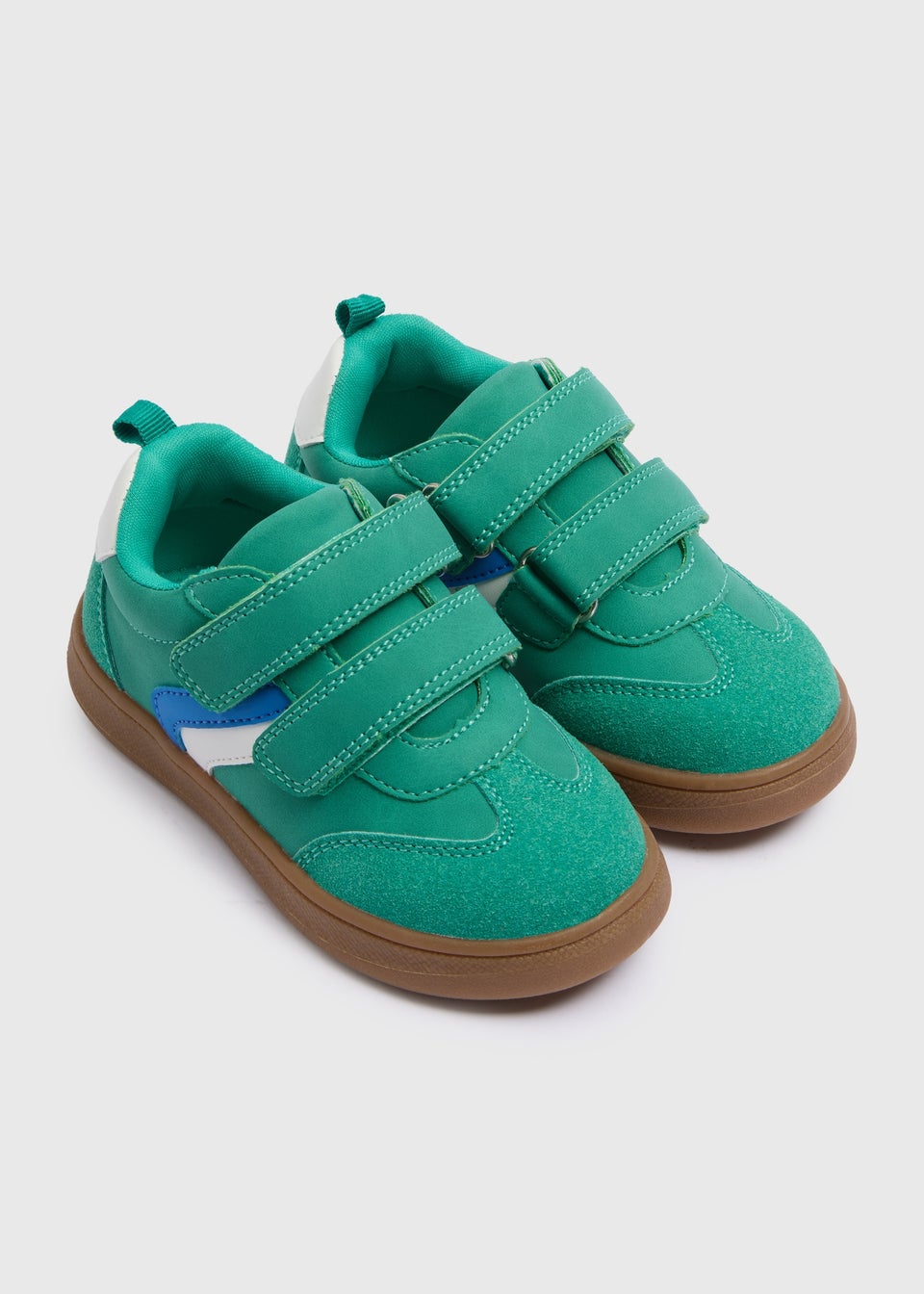 Boys Green Faux Suede Trainers (Younger 4-12)