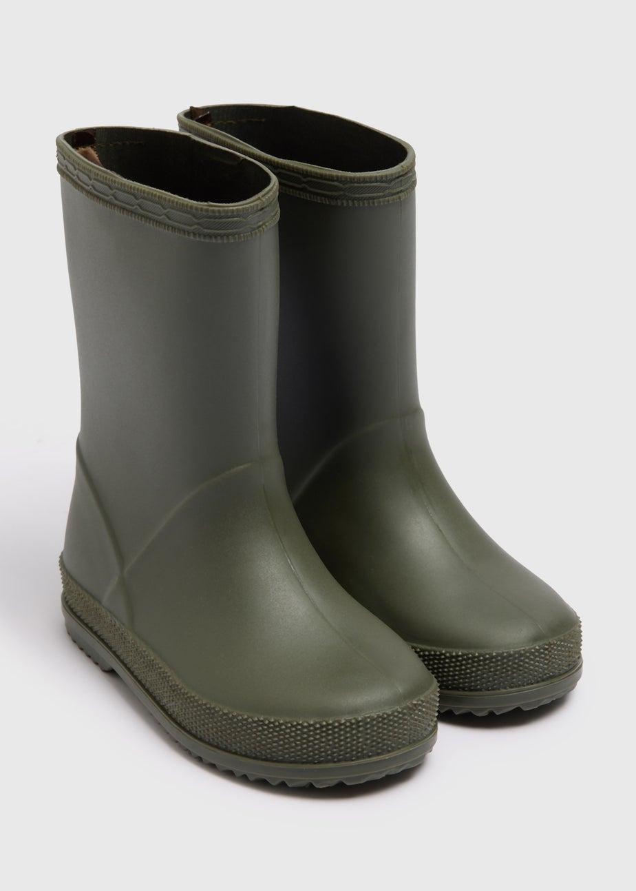 Boys Khaki Wellies (Younger 4-12)