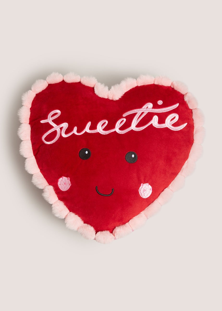 Red Sweetie Heart Shaped Cushion