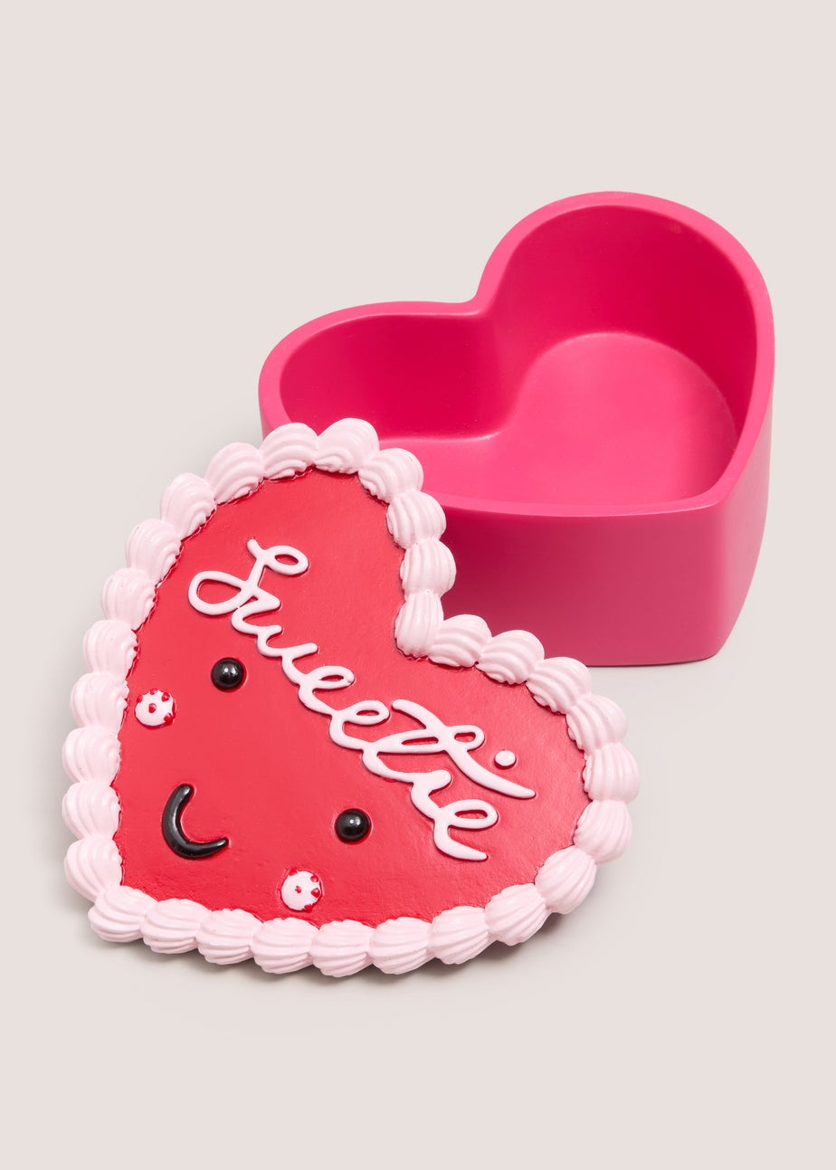 Red Valentines Heart Trinket Box