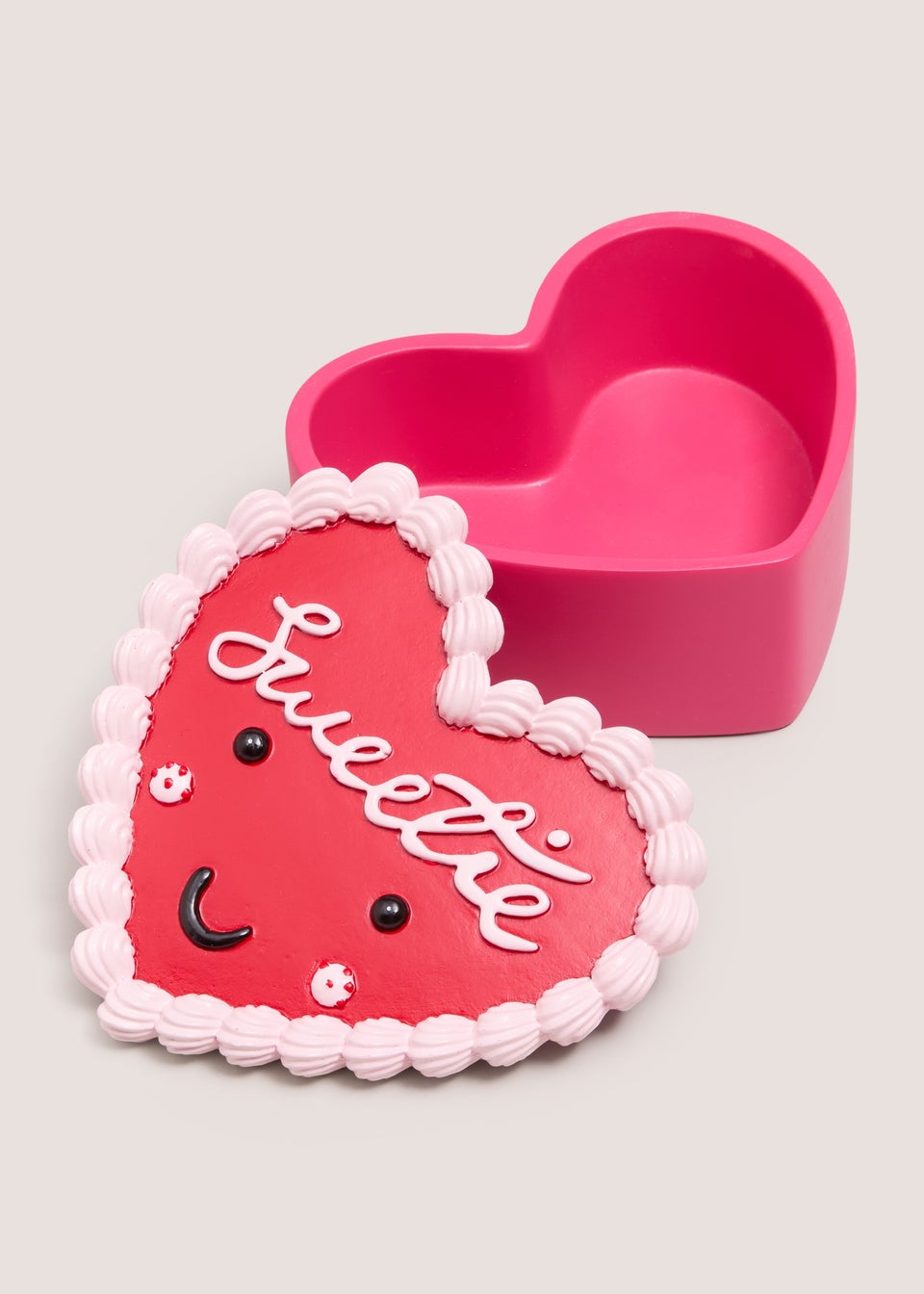 Red Valentines Heart Trinket Box