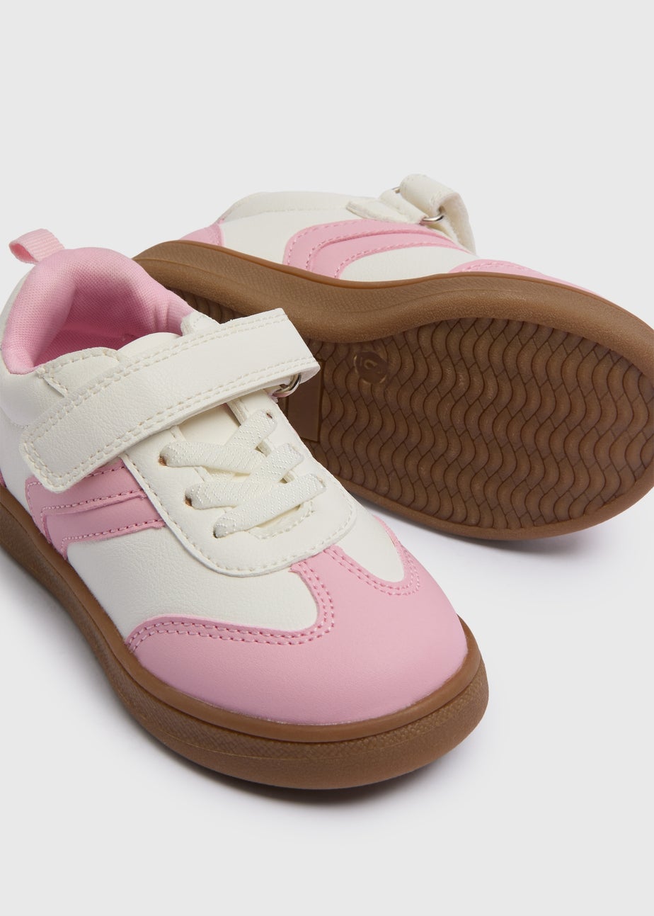 Girls Pink Suede Trainers (Younger 4-12)