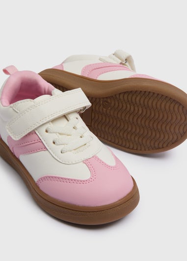Girls Pink Suede Trainers (Younger 4-12)