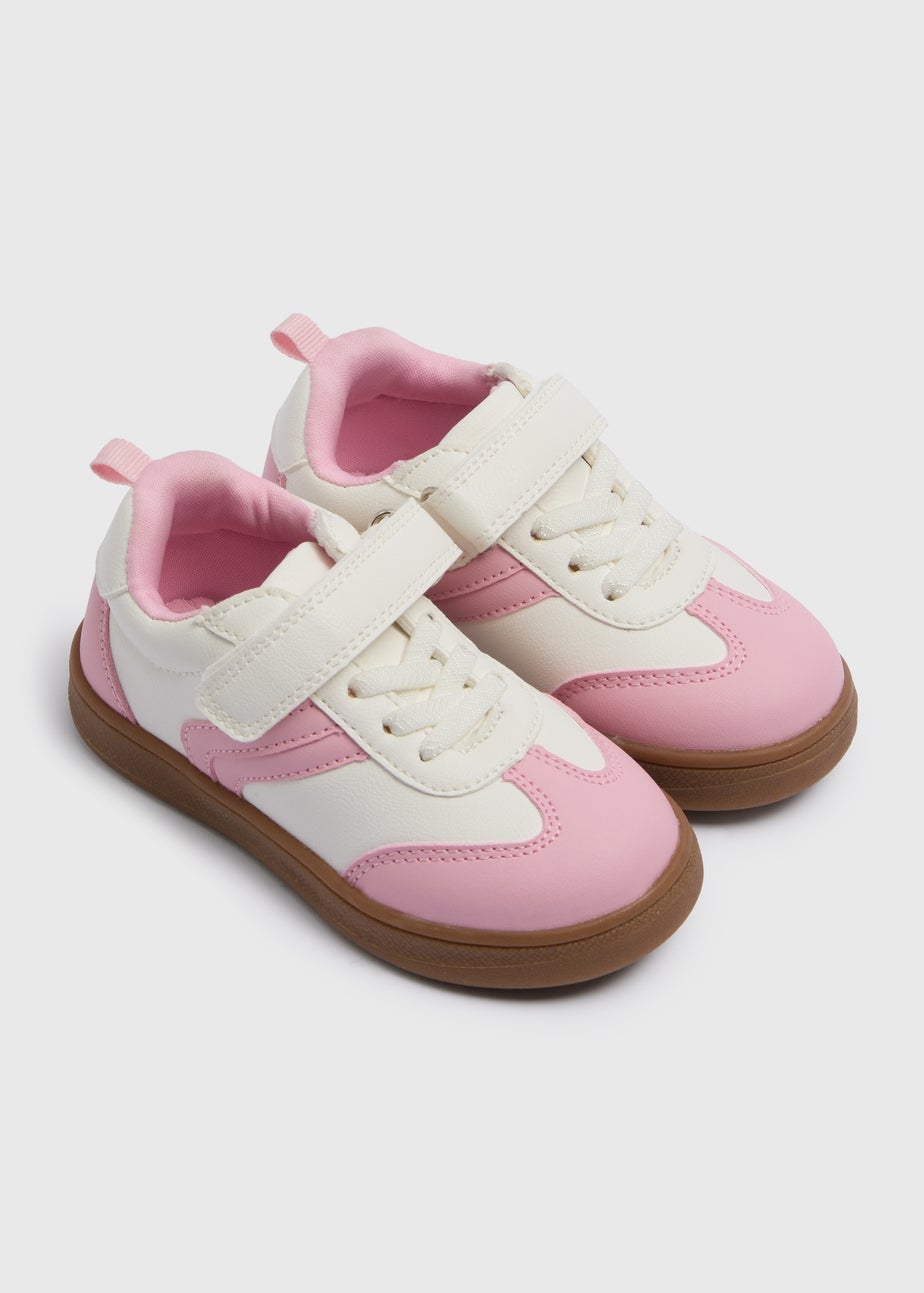 Girls Pink Suede Trainers (Younger 4-12)