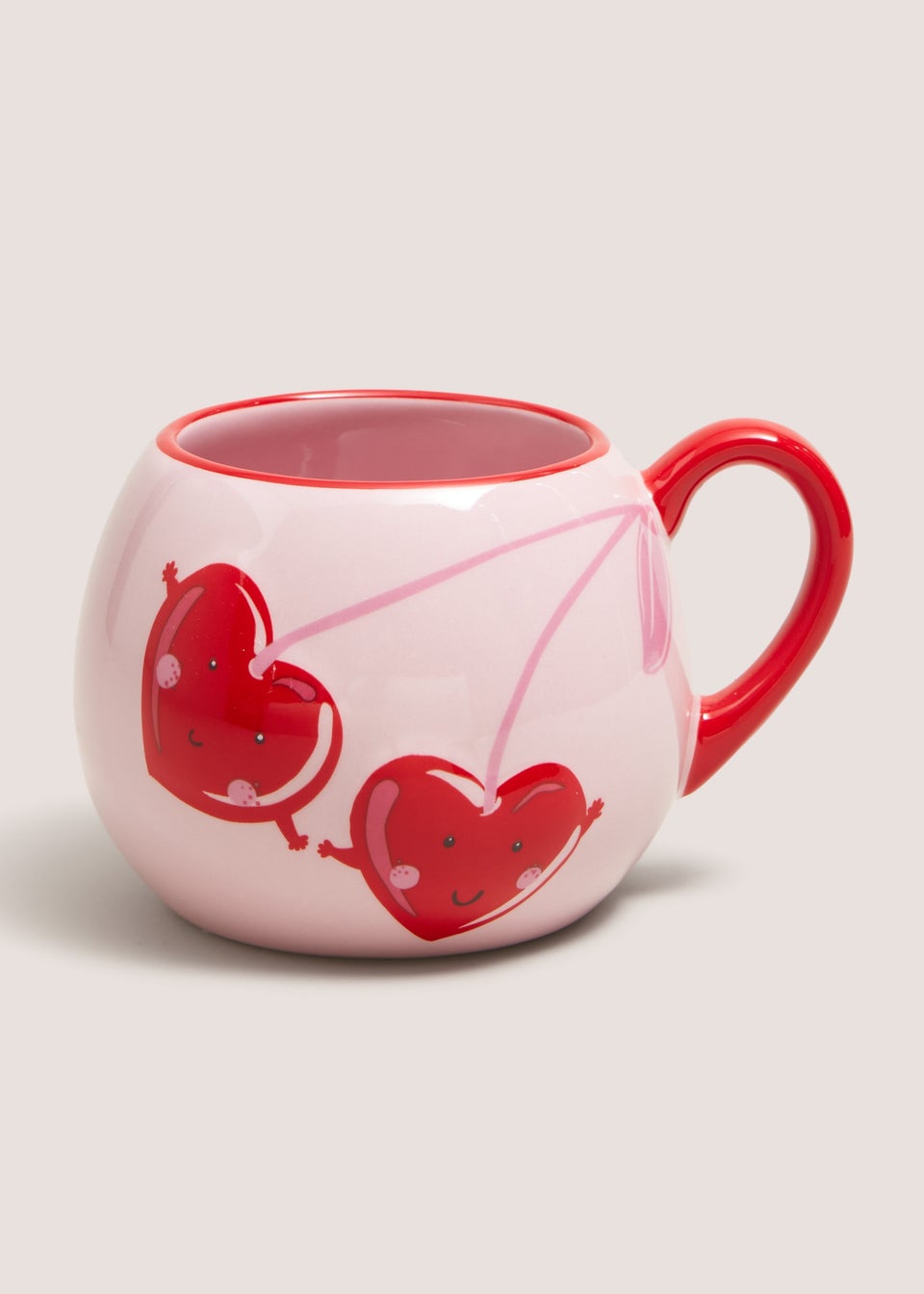 Pink Valentines Heart Mug