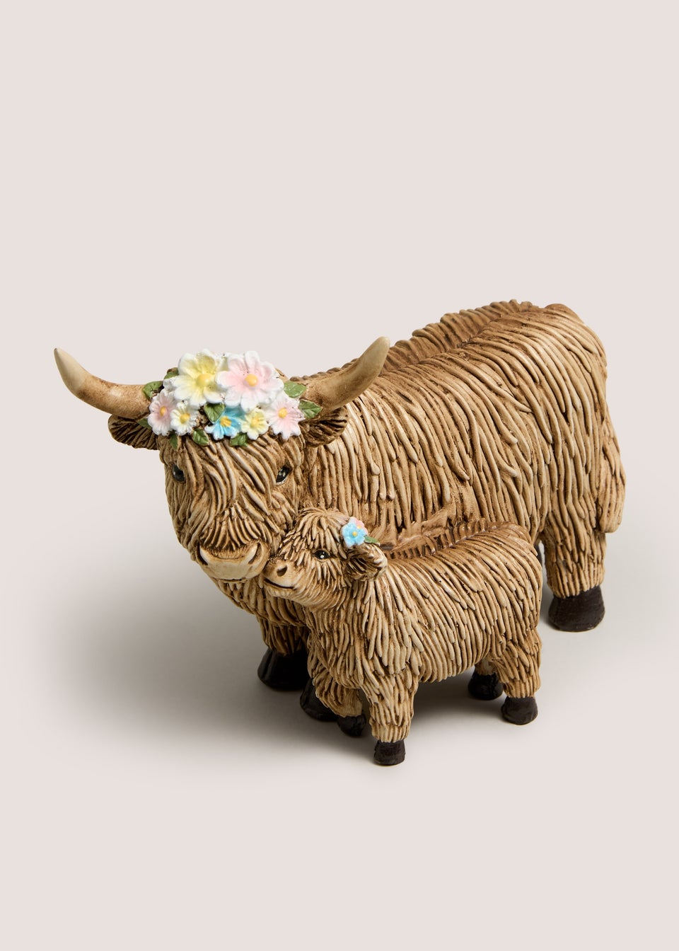 Mum & Baby Highland Cow Ornament