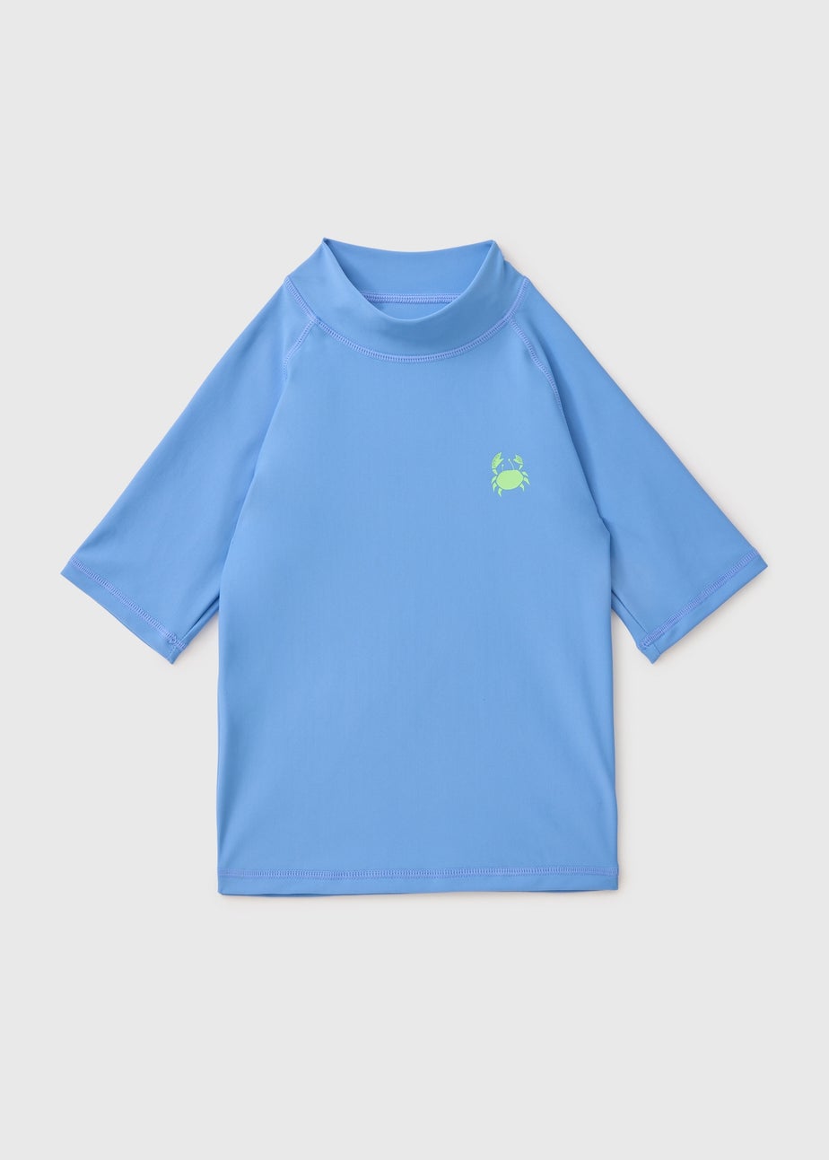 Boys Light Blue Rash Vest (1-7yrs)