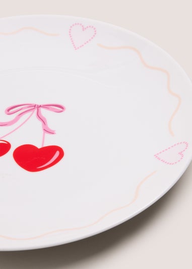 Heart Cherry Dinner Plate